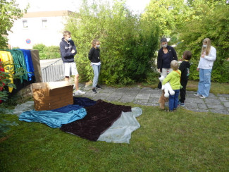 Begrüßung zum Foto-Shooting mit der Arche