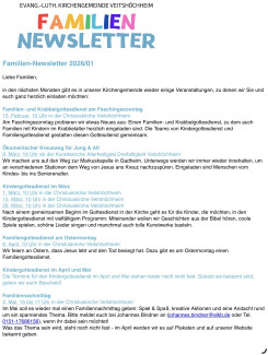 Familiennewsletter
