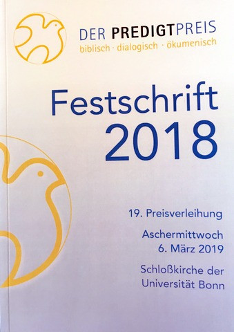 Festschrift Preisverleihung Predigtpreis