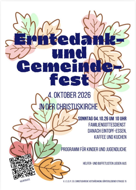 Erntedank u. Gemeindefest